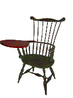 Crested Writing Arm Chair